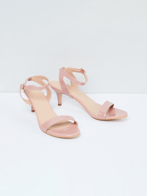 max Women Pink Solid Heels