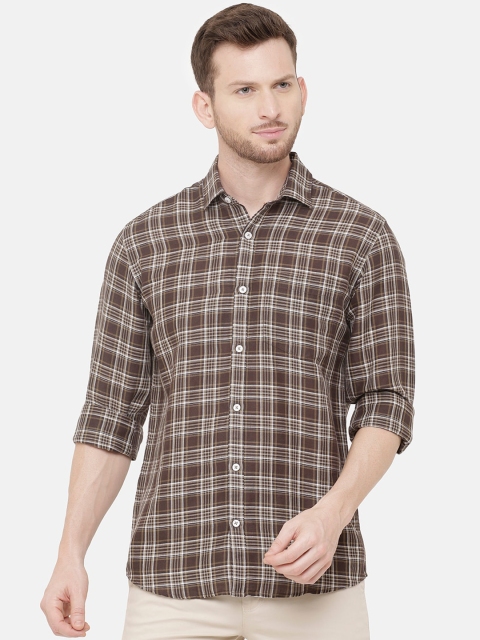 CAVALLO by Linen Club Men Cotton Linen Brown & White Regular Fit Checked Casual Shirt
CAVALLO by Linen Club Men Cotton Linen Brown & White Regular Fit Checked Casual Shirt