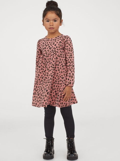 H&M Girls Pink & Black 2-Piece Cotton Set