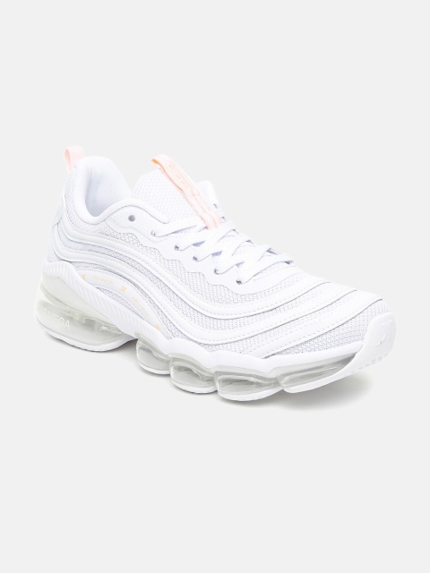 Xtep Women White Textile Running Shoes