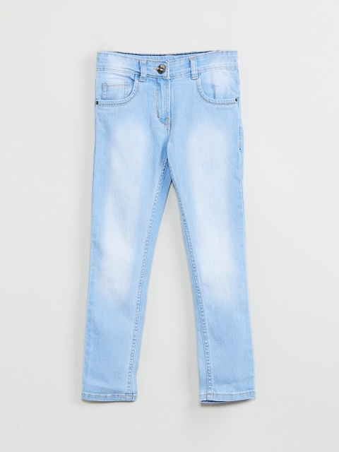 max Girls Blue Regular Fit Low-Rise Clean Look Stretchable Jeans