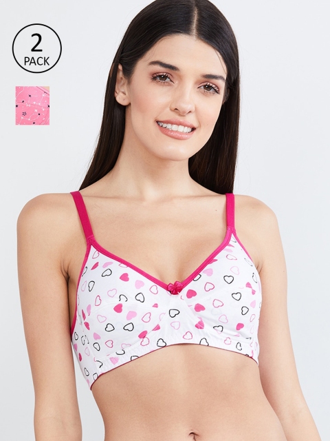 max Pack of 2 Pink & White Printed Non-Wired Non Padded T-shirt Bras WIN192PKSFB01FUCHSIA
max Pack of 2 Pink & White Printed Non-Wired Non Padded T-shirt Bras WIN192PKSFB01FUCHSIA