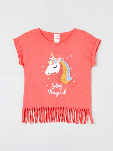 max Girls Peach-Coloured Embellished Top
max Girls Peach-Coloured Embellished Top
