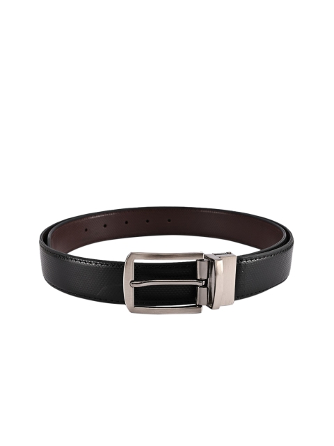 BuckleUp Men Black & Brown Solid Belt