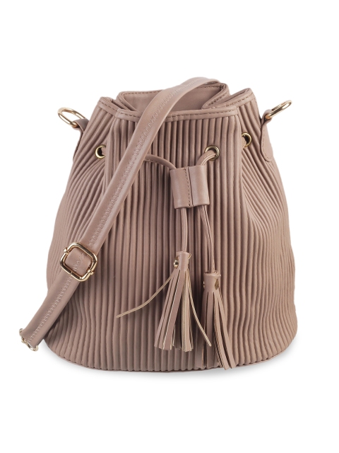 Metro Taupe Textured Sling Bag