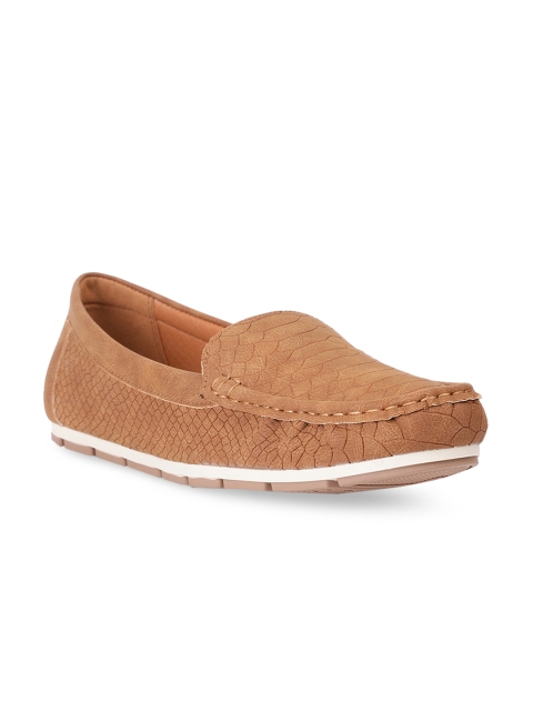 Bata Women Tan Brown Loafers