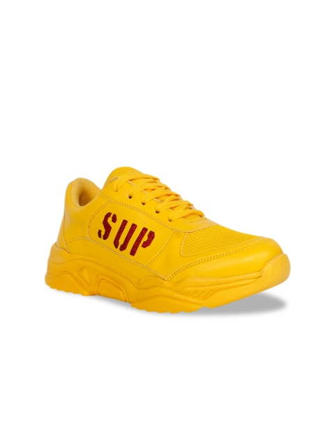 ZAPATOZ Women Yellow & Brown Running Shoes