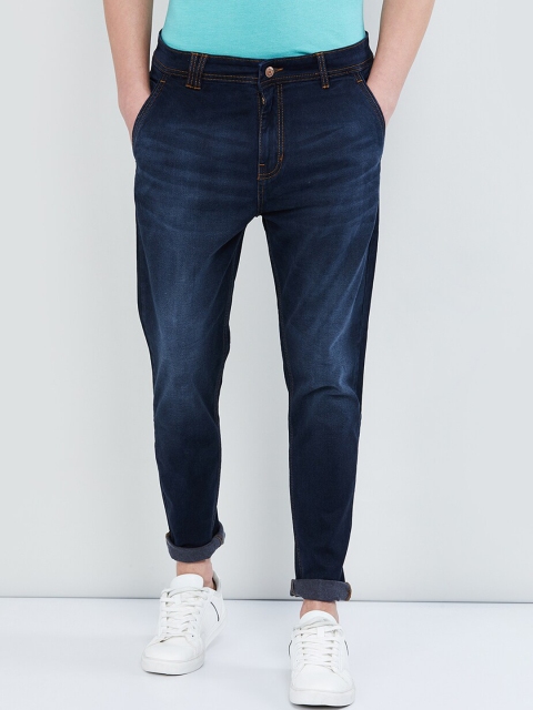 max Men Blue Skinny Fit Mid-Rise Clean Look Stretchable Jeans