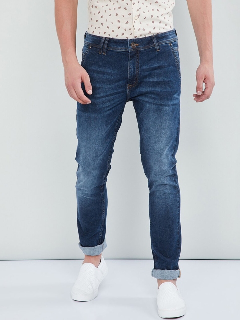 max Men Blue Skinny Fit Mid-Rise Clean Look Jeans