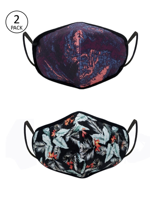 Gear Unisex 2 Pcs Printed 6-Ply Anti-Bacterial Reusable Protective Outdoor Masks, Black
Gear Unisex 2 Pcs Printed 6-Ply Anti-Bacterial Reusable Protective Outdoor Masks, Black
