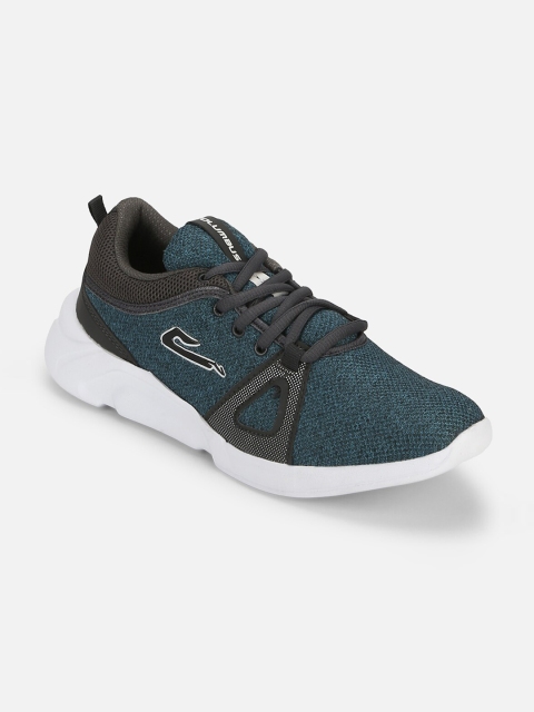 Columbus Men Green Mesh Running Shoes