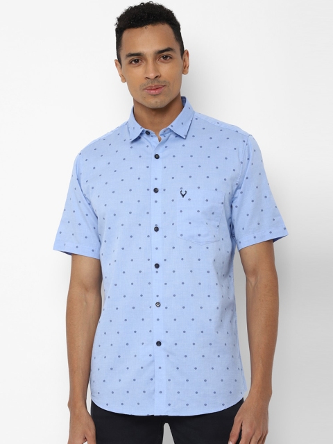 Allen Solly Men Blue Regular Fit Printed Casual Shirt