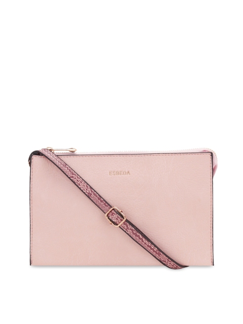 ESBEDA Pink Textured Sling Bag