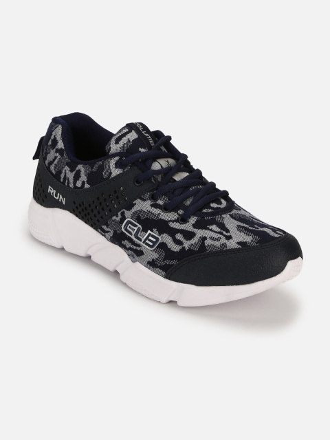 Columbus Men Navy Blue Mesh Running Shoes
