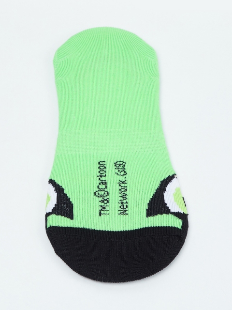 max Girls Green & Black Powerpuff Girls Patterned Shoeliners