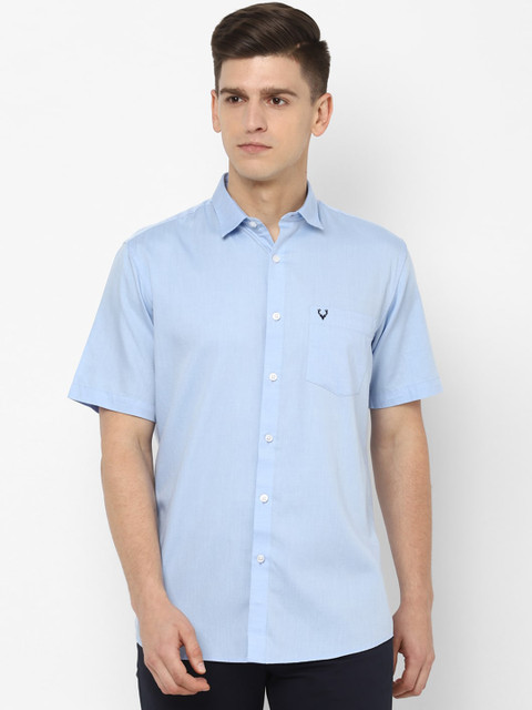 Allen Solly Men Blue Slim Fit Solid Casual Shirt 
Allen Solly Men Blue Slim Fit Solid Casual Shirt