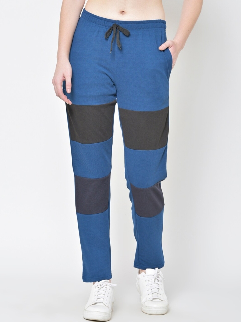 American-Elm Women Sea Green Running Track Pants