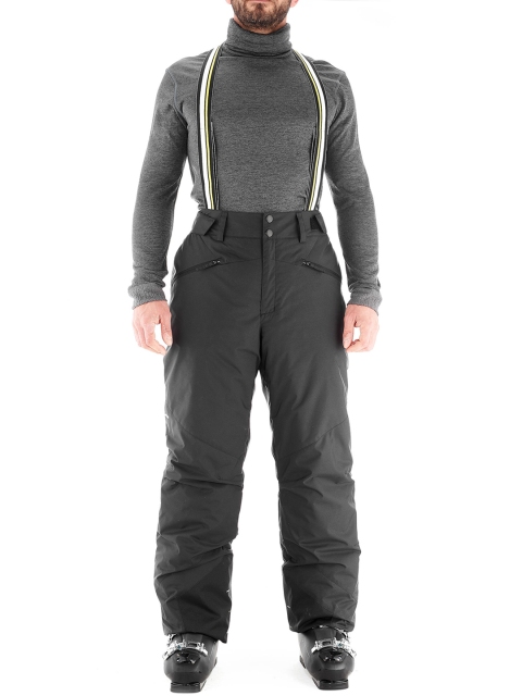 WEDZE By Decathlon Men Black Regular Fit Solid Regular Trousers