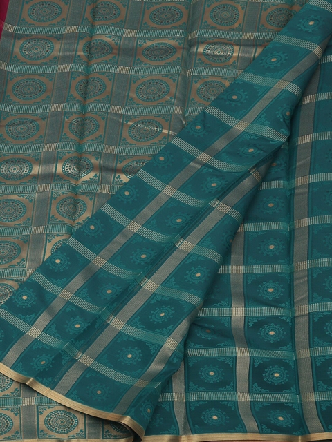 Pothys Magenta & Green Art Silk Woven Design Saree