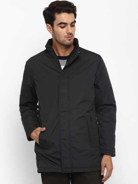 METTLE Men Black Solid Tailored Jacket