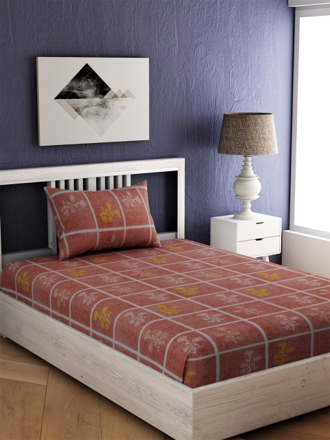 EverHOME Multicoloured Geometric 144 TC Cotton 1 Single Bedsheet with 1 Pillow Covers, Multi
EverHOME Multicoloured Geometric 144 TC Cotton 1 Single Bedsheet with 1 Pillow Covers, Multi