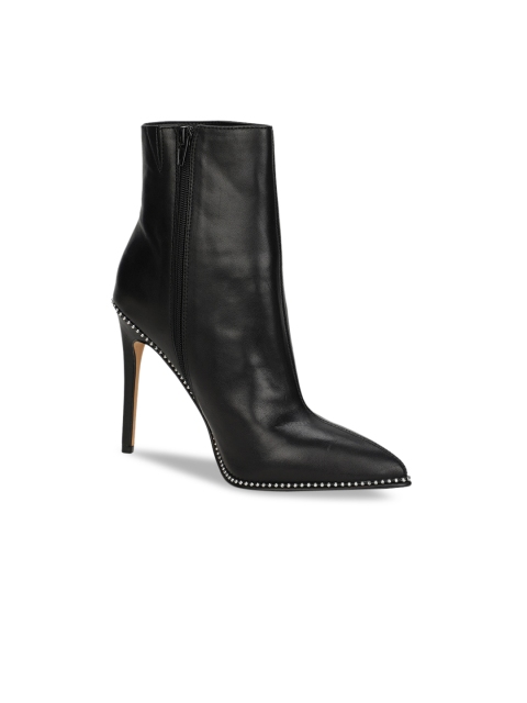 ALDO Women Black Solid Heeled Boots