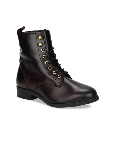 ALDO Women Brown Solid Heeled Boots