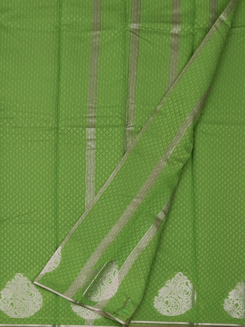 Pothys Green Printed Art Silk Saree