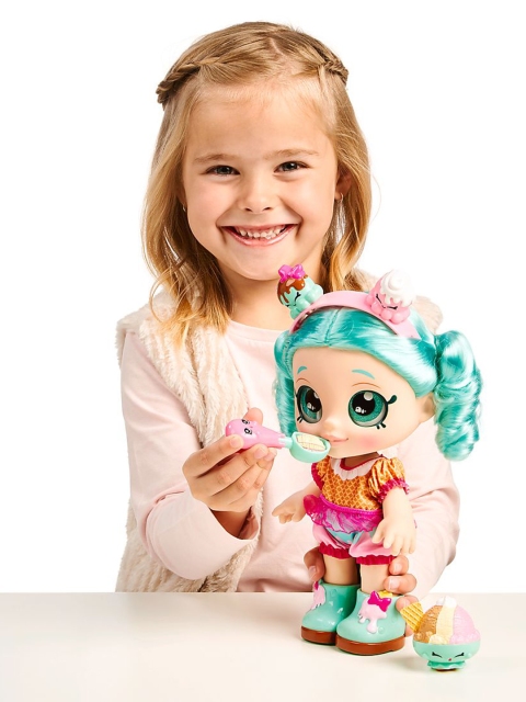 Kindi Kids Pink & Blue Peppa Mint Toddler Doll