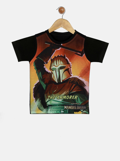 YK Star Wars Boys Brown Mandalorian Print Round Neck T-shirt 
YK Star Wars Boys Brown Mandalorian Print Round Neck T-shirt