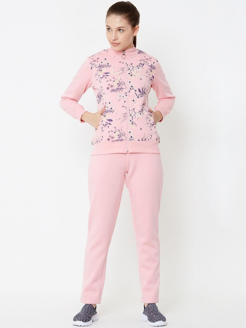 Sweet Dreams Women Pink Printed Tracksuit