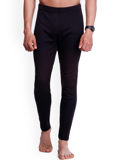 WEDZE By Decathlon Men Black Regular Fit Solid Regular Trousers