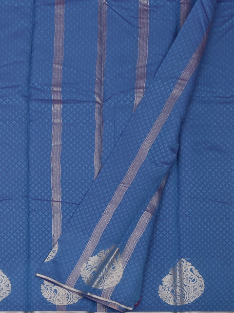 Pothys Blue Woven Design Art Silk Saree