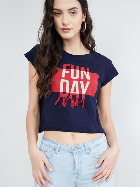 max Women Blue Printed Top
max Women Blue Printed Top