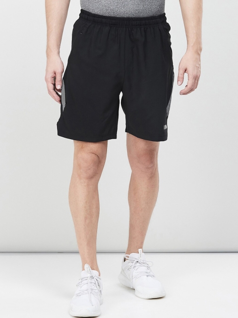 max Men Black Solid Lounge Shorts