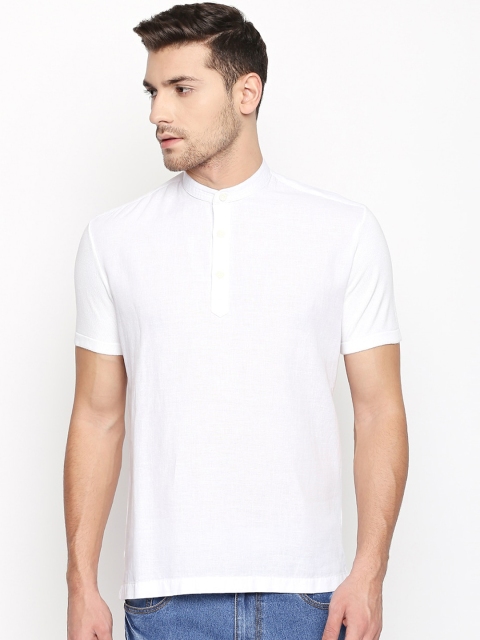 Urban Ranger by pantaloons Men White Slim Fit Solid Casual Shirt