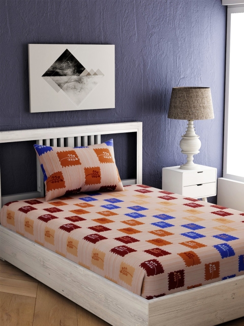 EverHOME Multicoloured Floral 144 TC Cotton 1 Single Bedsheet with 1 Pillow Cover, Multi
EverHOME Multicoloured Floral 144 TC Cotton 1 Single Bedsheet with 1 Pillow Cover, Multi