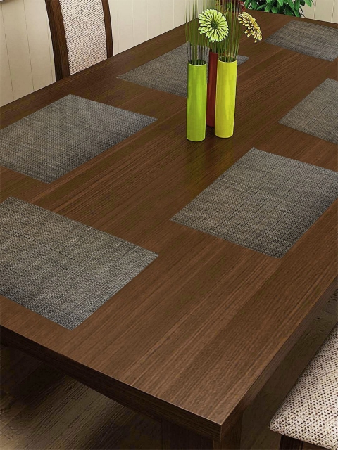 BIANCA Set of 6 Beige Rectangular Table Placements