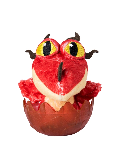 HOW TO TRAIN YOUR DRAGON Kids Red Hookfang Squeezable Plush 3" Dragon Eggs Soft Toy