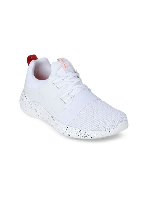 Red Tape Men White Textile Walking Shoes