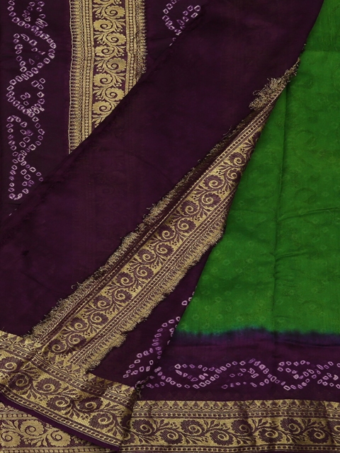 Pothys Green Printed Art Silk Saree