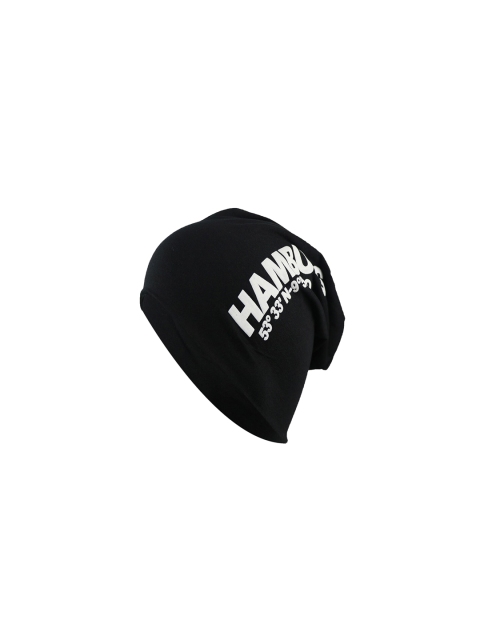 Bunnywave Unisex Black & White Printed Beanie