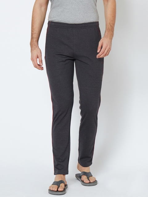 Sweet Dreams Men Charcoal Grey Solid Lounge Pants