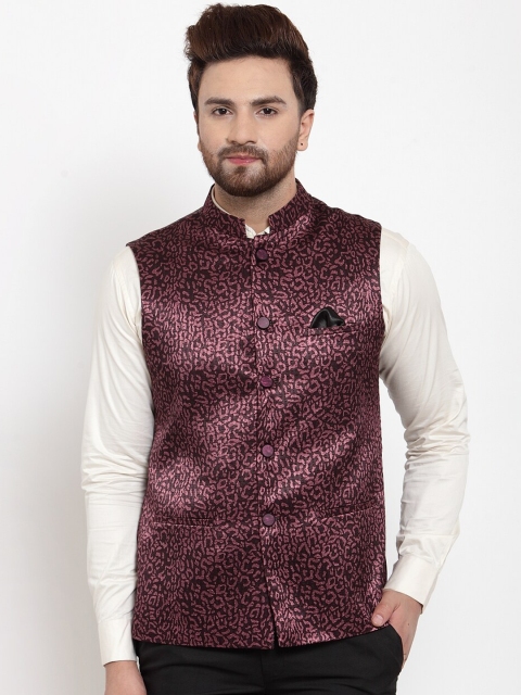 MAXENCE Men Purple Solid