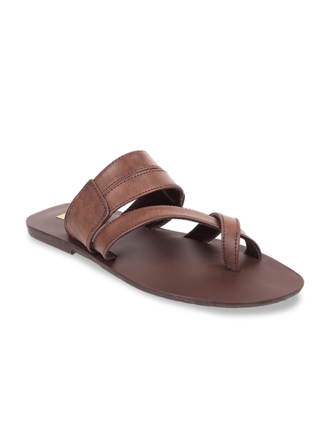 Metro Men Brown Comfort Sandals
