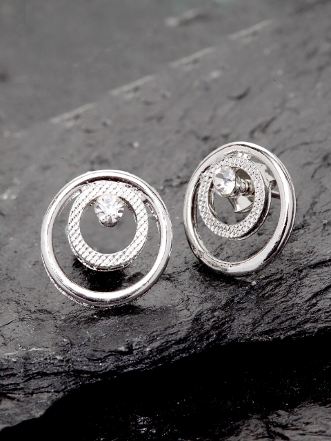 Stoln Silver-Plated Circular Studs