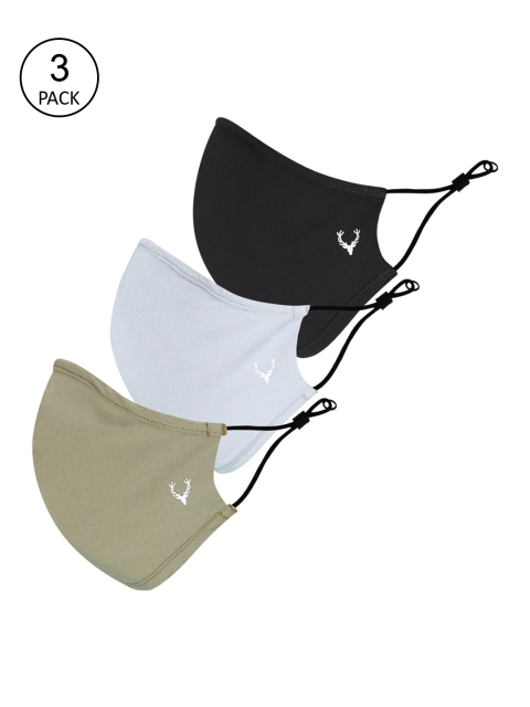 Allen Solly Men Pack of 3 Solid 3-Ply Anti-Pollution Reusable Protective Outdoor Masks, Black
Allen Solly Men Pack of 3 Solid 3-Ply Anti-Pollution Reusable Protective Outdoor Masks, Black