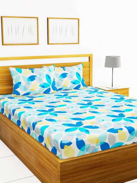 BIANCA Blue & White Floral 150 TC Cotton 1 Extra Large Bedsheet with 2 Pillow Covers
BIANCA Blue & White Floral 150 TC Cotton 1 Extra Large Bedsheet with 2 Pillow Covers