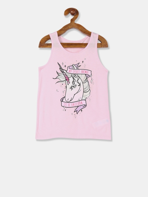 The Childrens Place Girls Pink Printed Tank Top