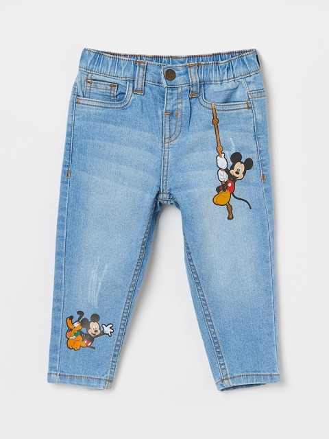 Juniors by Lifestyle Boys Blue Slim Fit Mid-Rise Clean Look Jeans